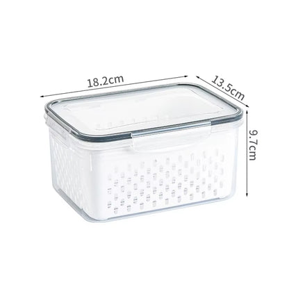3-Pack Fridge Storage Containers – Keep Your Produce Crisp, Clean, and Organized