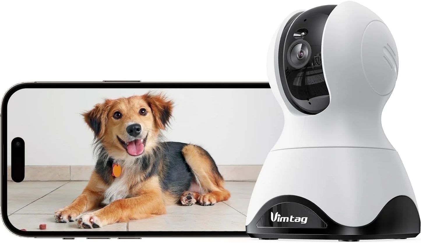 5G/2.4G Indoor Cameras for Home Security,2.5K Pet Camera with Phone APP for Dog/Cat, 360° Pan/Tilt Baby Monitor with Motion Tracking & Alerts,Alexa