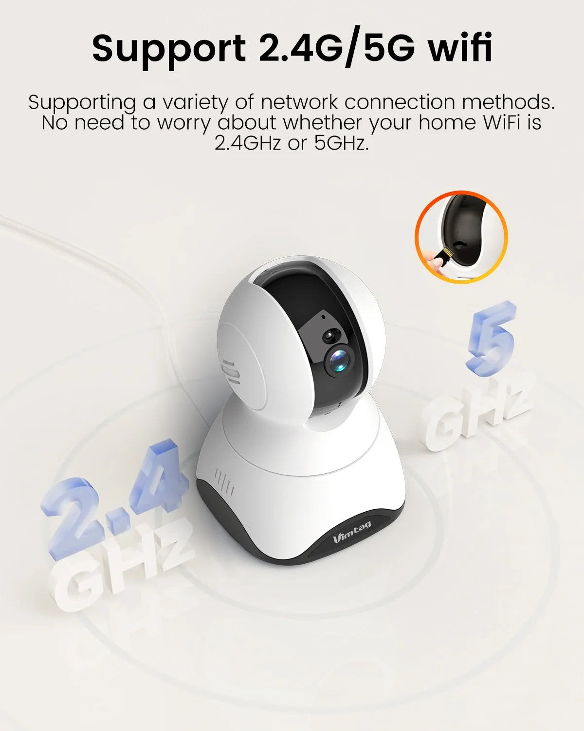 5G/2.4G Indoor Cameras for Home Security,2.5K Pet Camera with Phone APP for Dog/Cat, 360° Pan/Tilt Baby Monitor with Motion Tracking & Alerts,Alexa