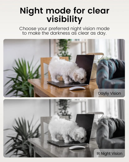 5G/2.4G Indoor Cameras for Home Security,2.5K Pet Camera with Phone APP for Dog/Cat, 360° Pan/Tilt Baby Monitor with Motion Tracking & Alerts,Alexa