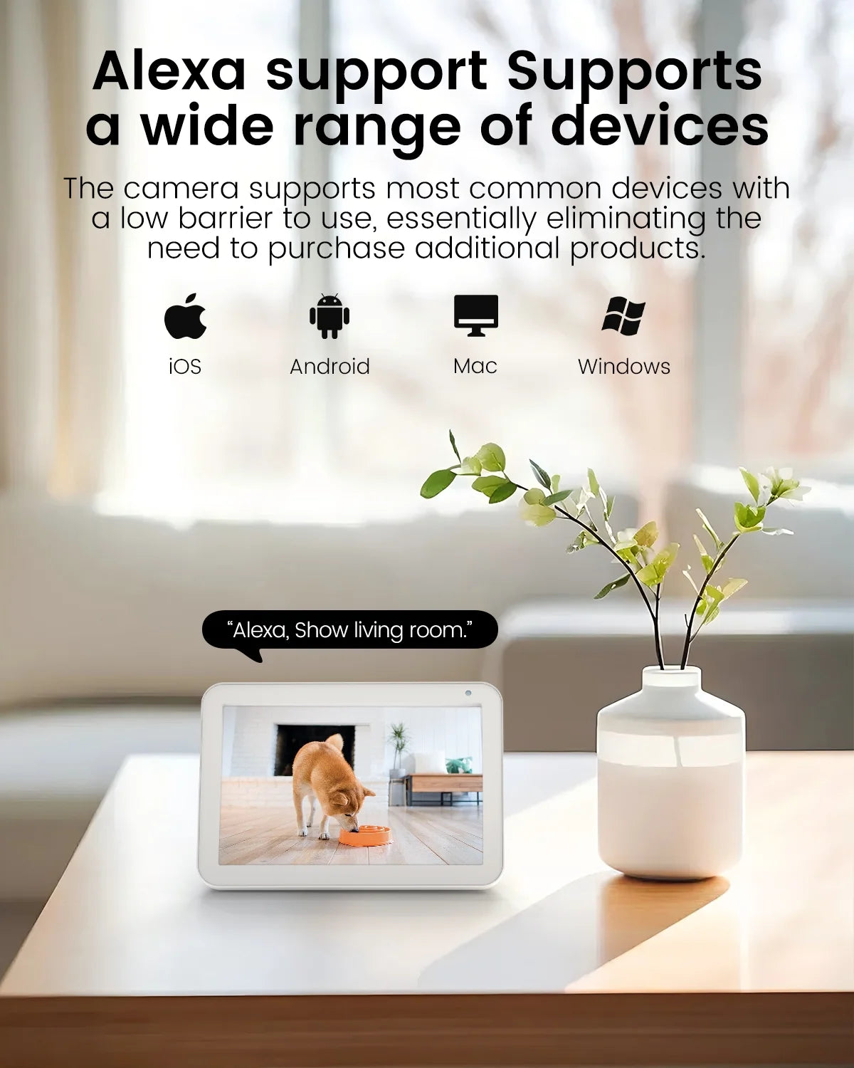 5G/2.4G Indoor Cameras for Home Security,2.5K Pet Camera with Phone APP for Dog/Cat, 360° Pan/Tilt Baby Monitor with Motion Tracking & Alerts,Alexa